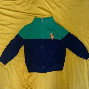 Polo turtleneck sweater jacket